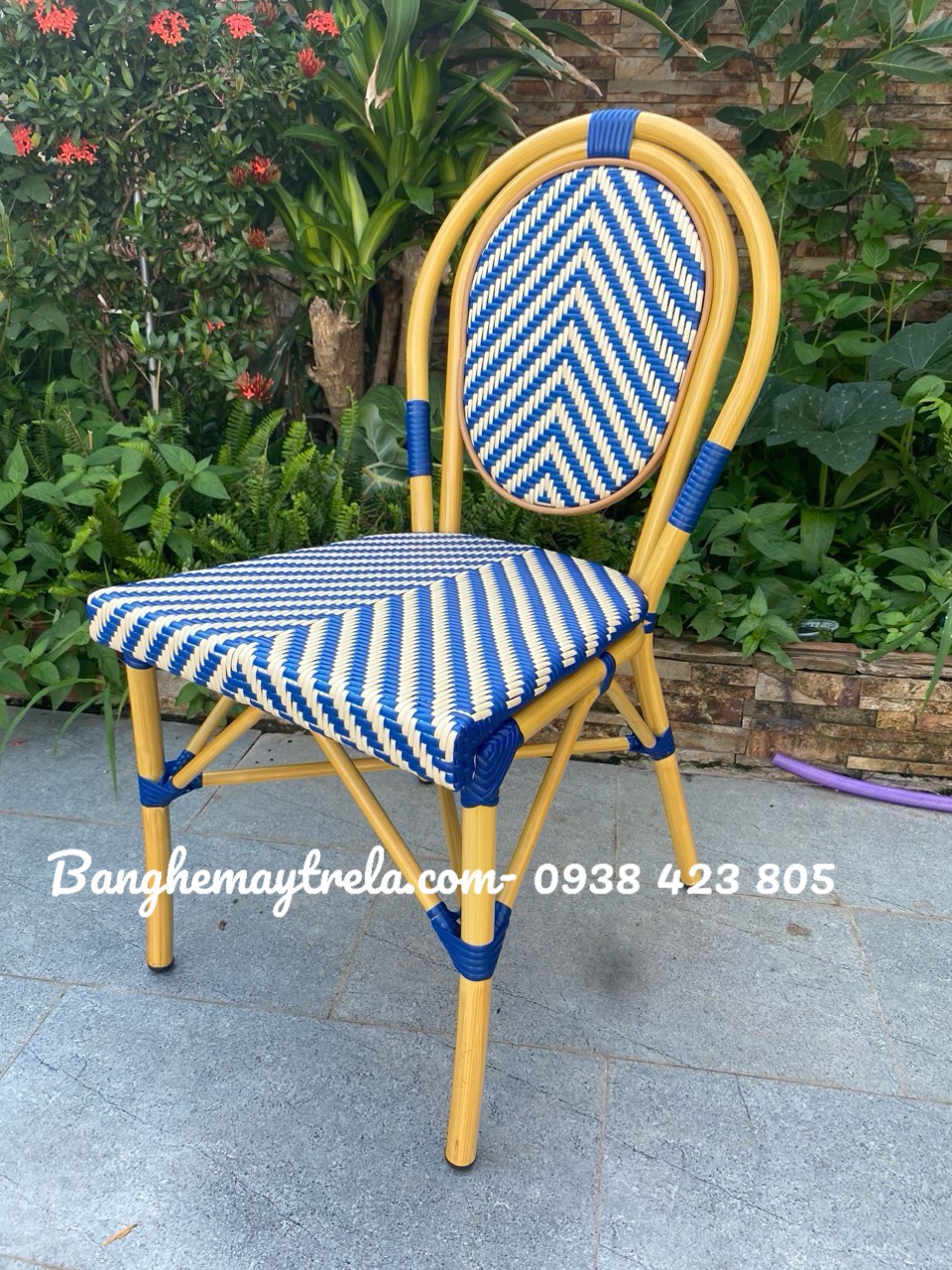 Ghế khung nhôm đan nhựa